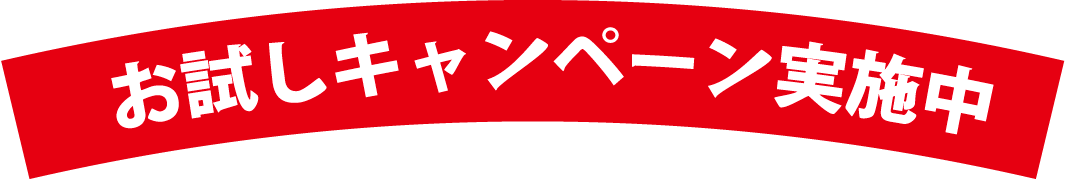 お試しキャンペーン実施中